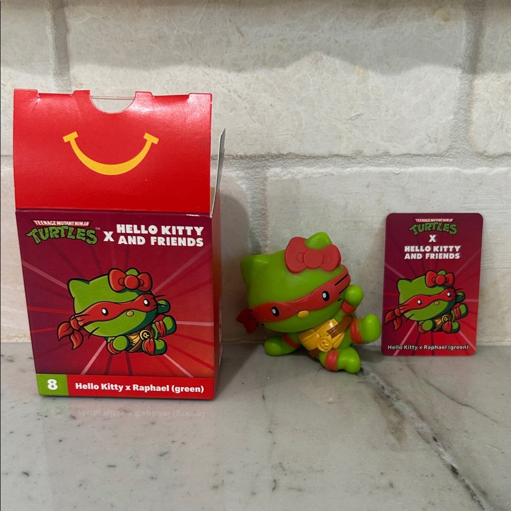 McDonald's Hello Kitty x Raphael Green Action Figure